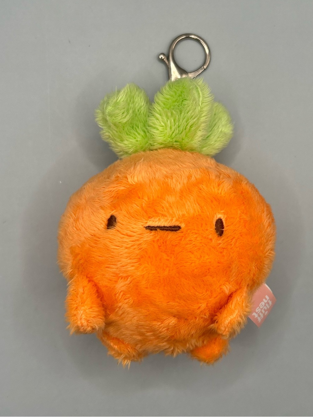 PuffPals Fluffnest Carl The Carrot Plush Orange Key Chain